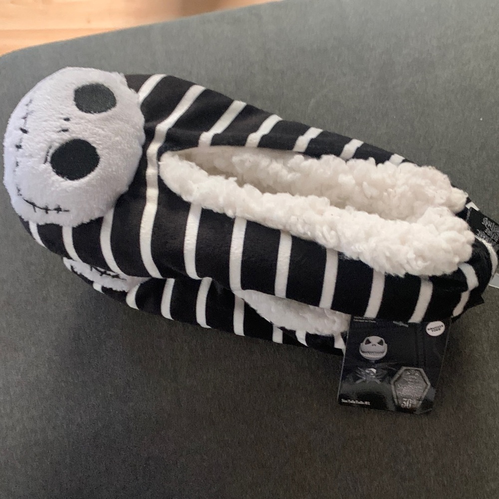 NWT The Nightmare Before Christmas Fluffy Covered Slipons